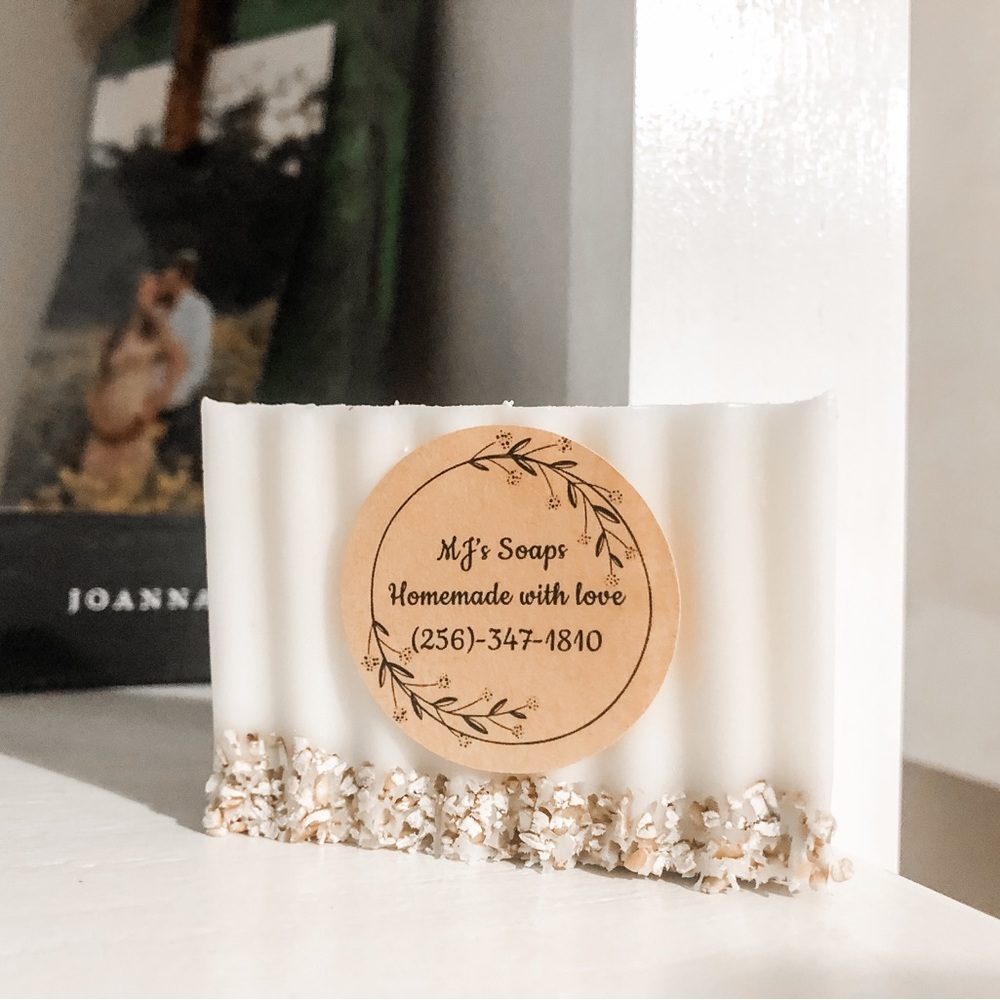 MJ's Soaps Handmade White Soap